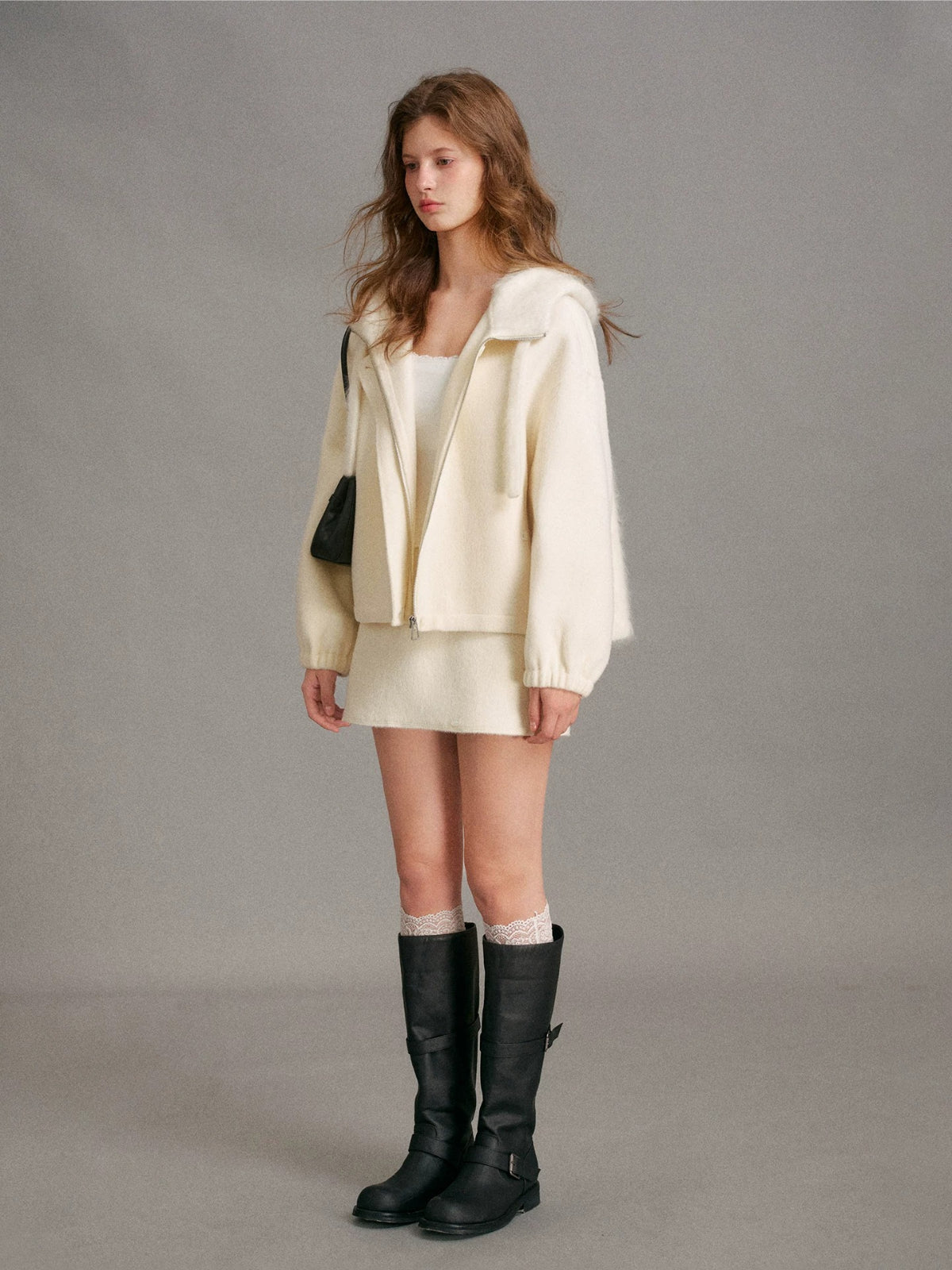 Wool Double Face Hooded Jackets