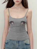 Fun Big Eye Tear Drop Tank Top
