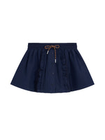 Ruffle Drawstring Mini Skirt