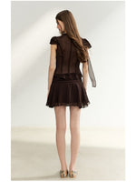Tie-Waist Ruffle Skirt Set