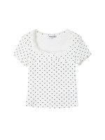 Square Neck Lace Tee