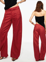 Linen Lyocell Twist Pants