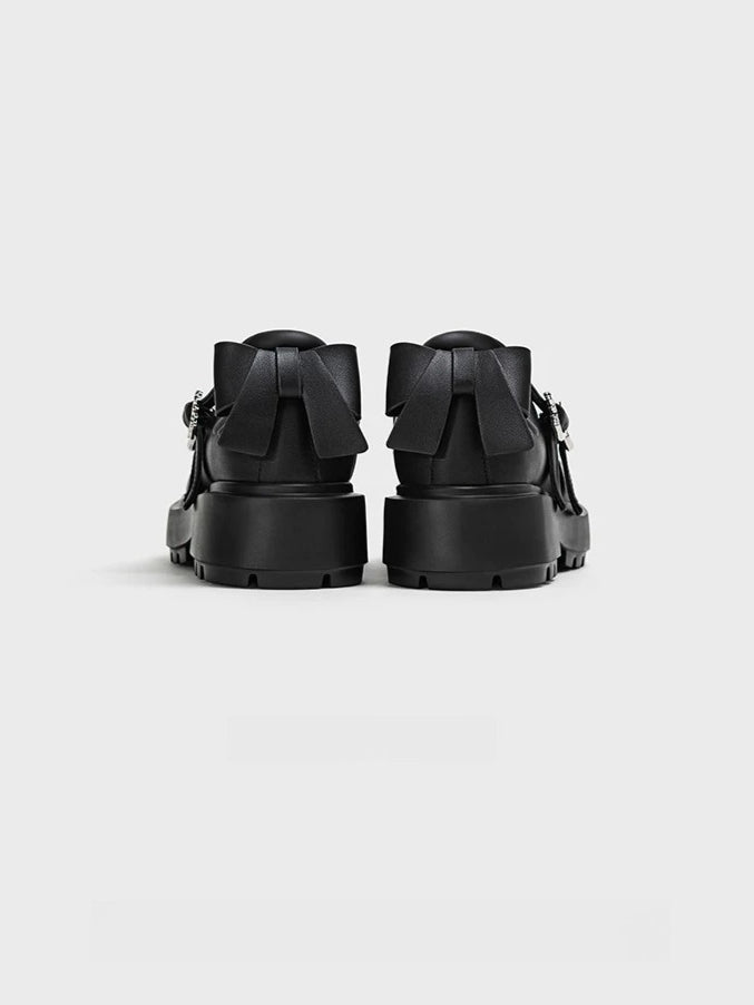 Black Bow Mary Jane Shoes
