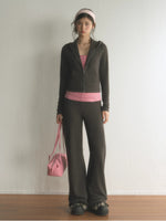 Cropped Zip Hoodie