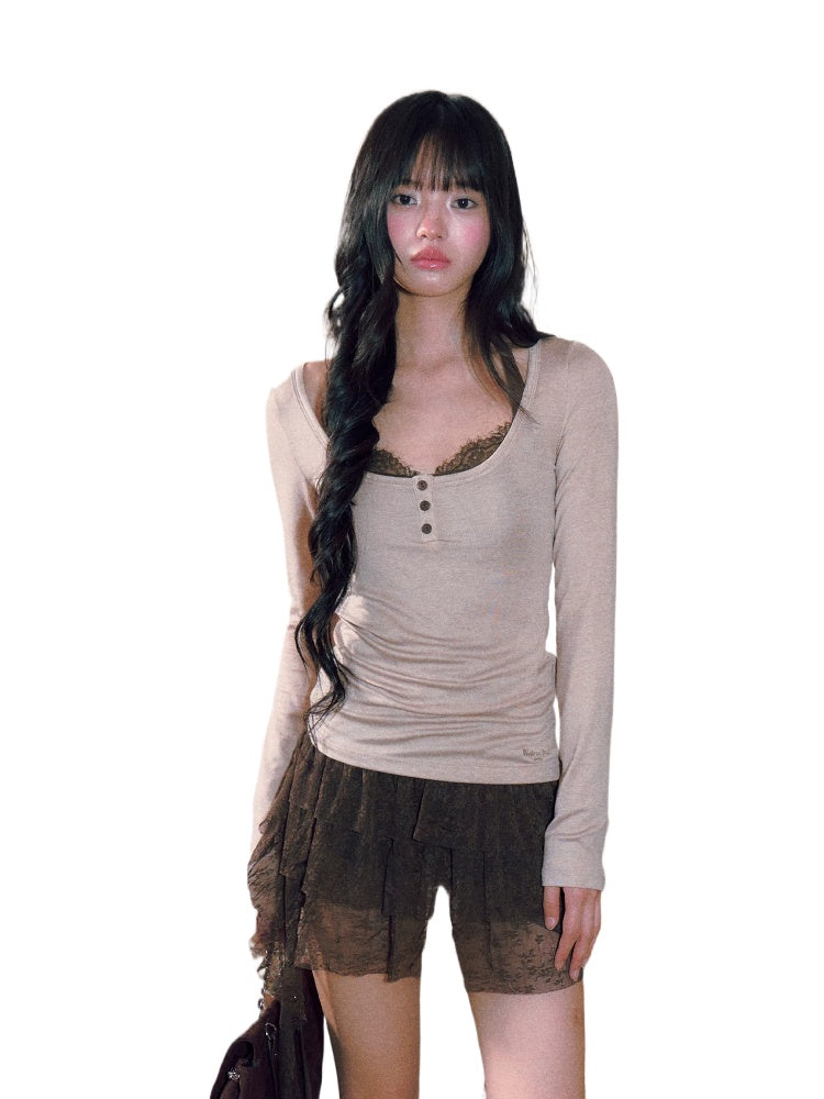 Lace Halter Dress Set