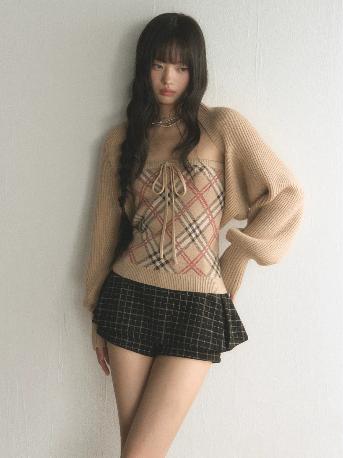 Argyle Knit Layer Set