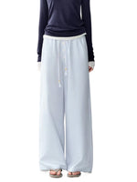 Blue Plaid Lyocell Blend Pants