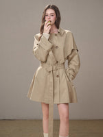 Comfy Chestnut Trench Coat