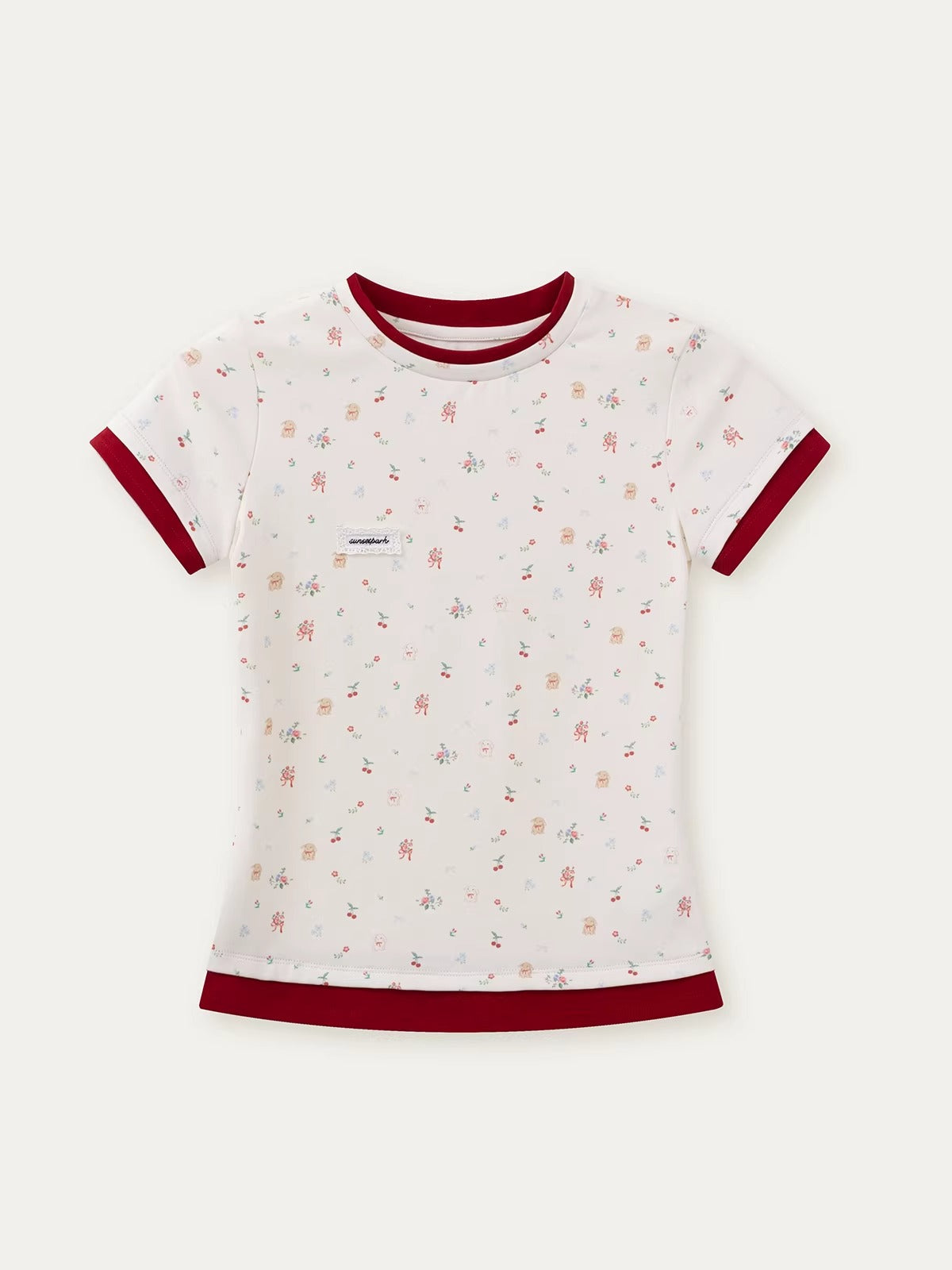 Contrast Slim Tee