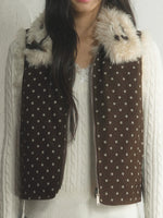 Reversible Polka Dot Fleece Vest