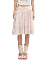 Floral A-Line Midi Skirt