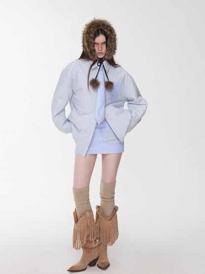 Reversible Eco-friendly Fleece Pom-pom Ear Muffs