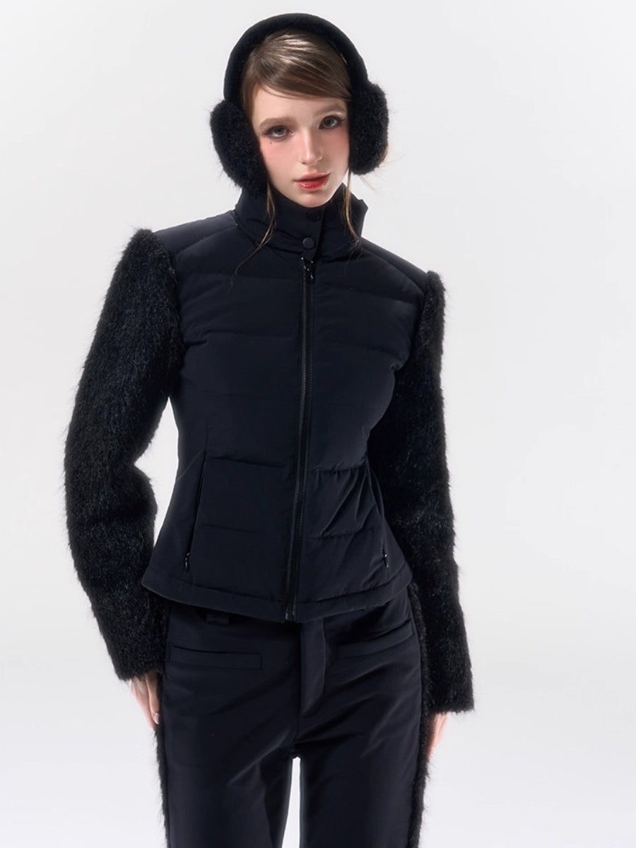 Windproof Waterproof Down Ski Jacket Pants Set