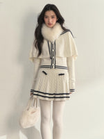 Cable Sailor Cape & Skirt Set