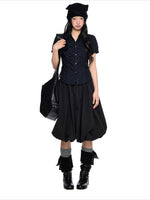 Ruched Puff Sleeve Shirt