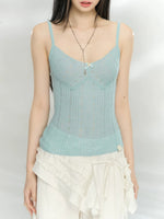 Knit Cardigan Camisole Set