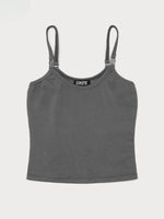 Solid-Color Simple Base Layer Slim-Fit Sports Camisole