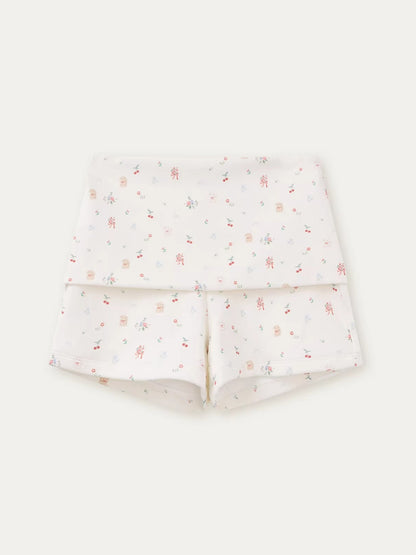 Floral Doll Collar T-shirt &amp;Shorts Set