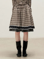 Plaid Shirt Skirt Set