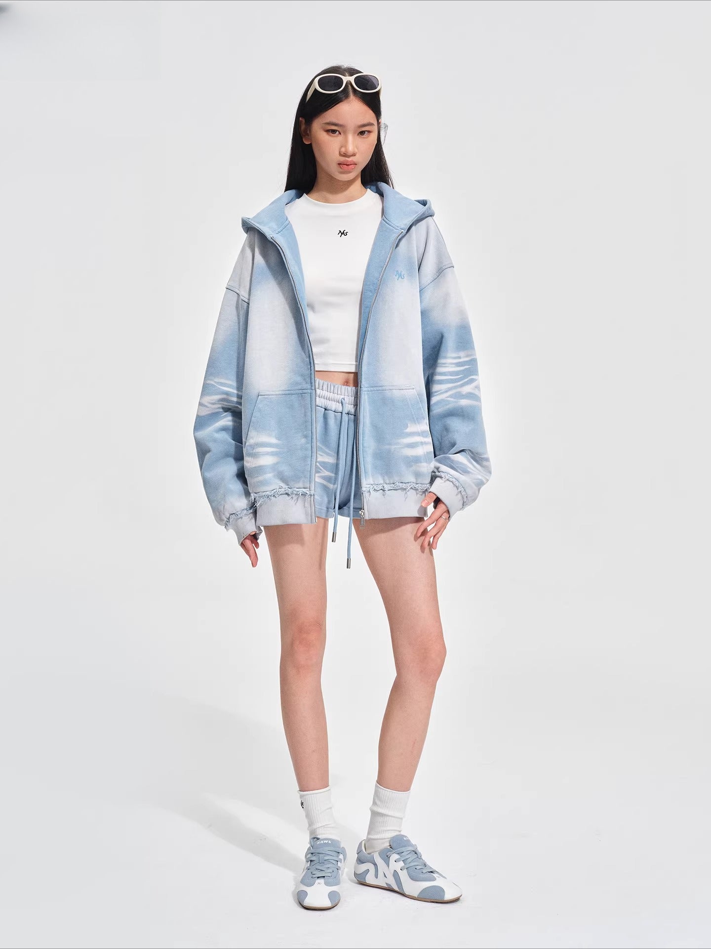 Equestrian Washed Cotton Shorts