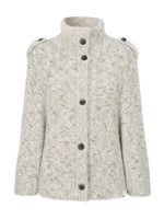 Vintage Mandarin-Collar Cardigan