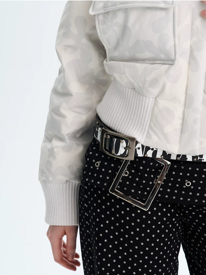 Vintage Print Down Jacket