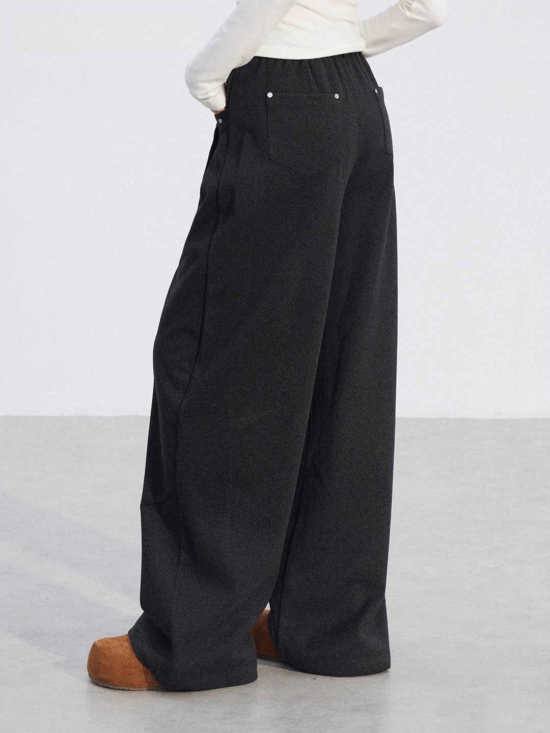 Wool Wide-Leg Pants