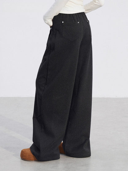 Wool Wide-Leg Pants