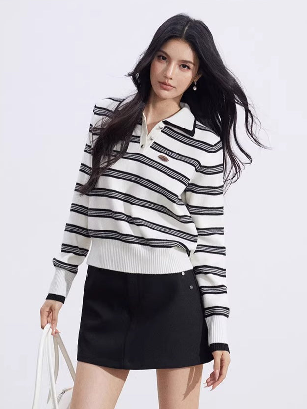 Polo Stripe Long Sleeve T-shirt