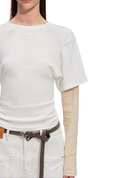 White Layered Long Sleeve Tee