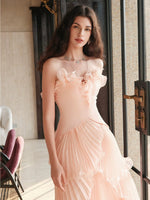 Venetian Pleated Maxi Dress