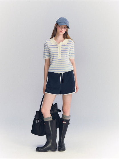 Contrast Trim Shorts