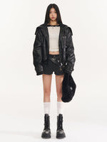 Punk Oversized Motorcycle Jacket