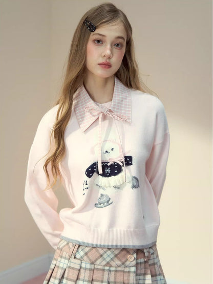 Preppy Bunny Diary Sweater
