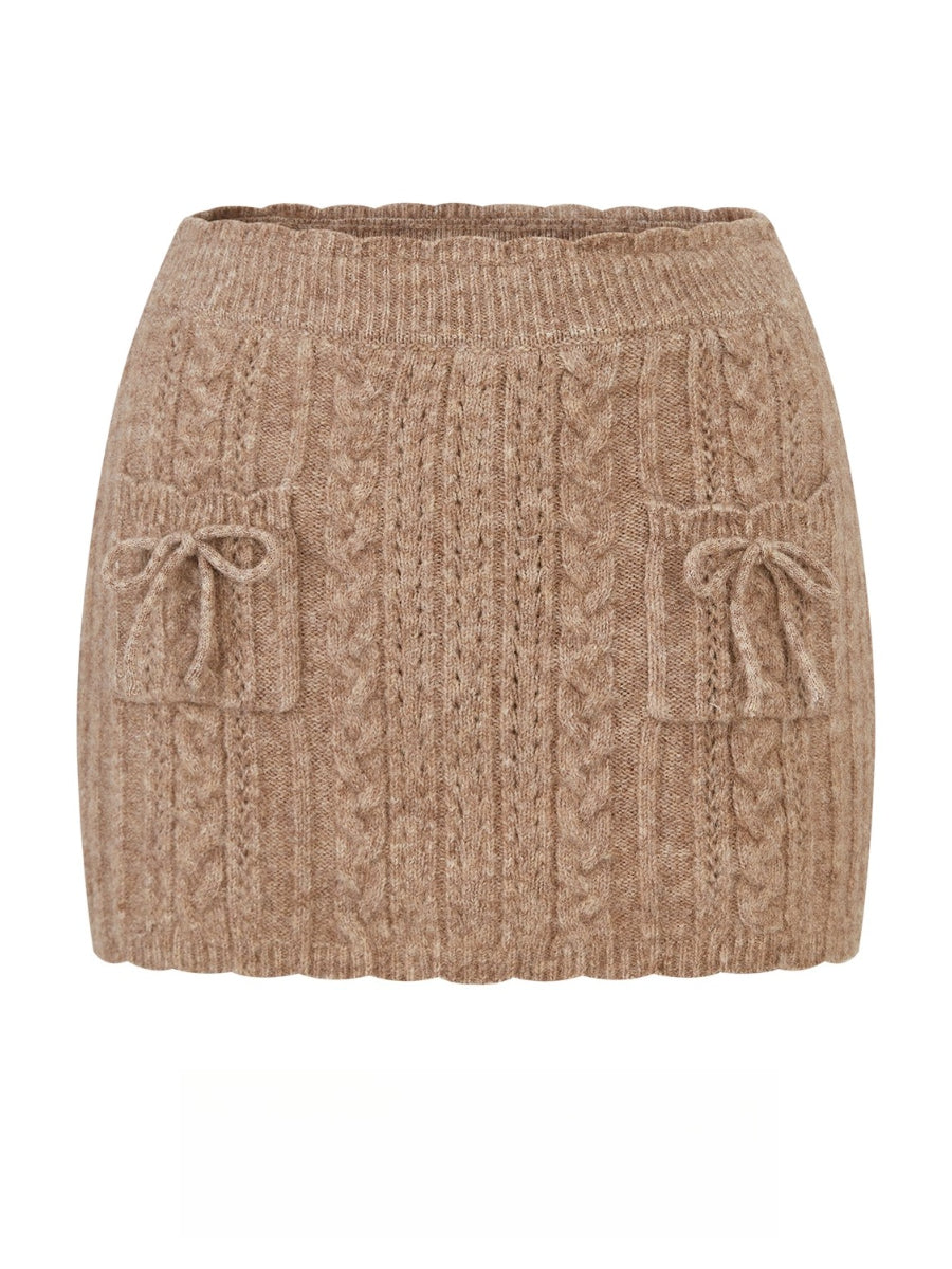 Little Deer Wool Cloud Knit Sweater &amp; Skirt/Shorts Set