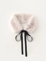 Vintage Bow Faux Fur Collar
