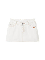 Equestrian Denim Mini Skirt