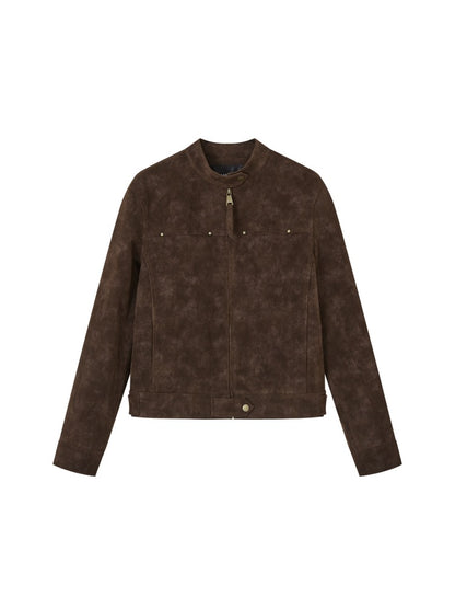 Vintage Washed Moto Jacket