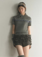 Fair Isle Knit Top