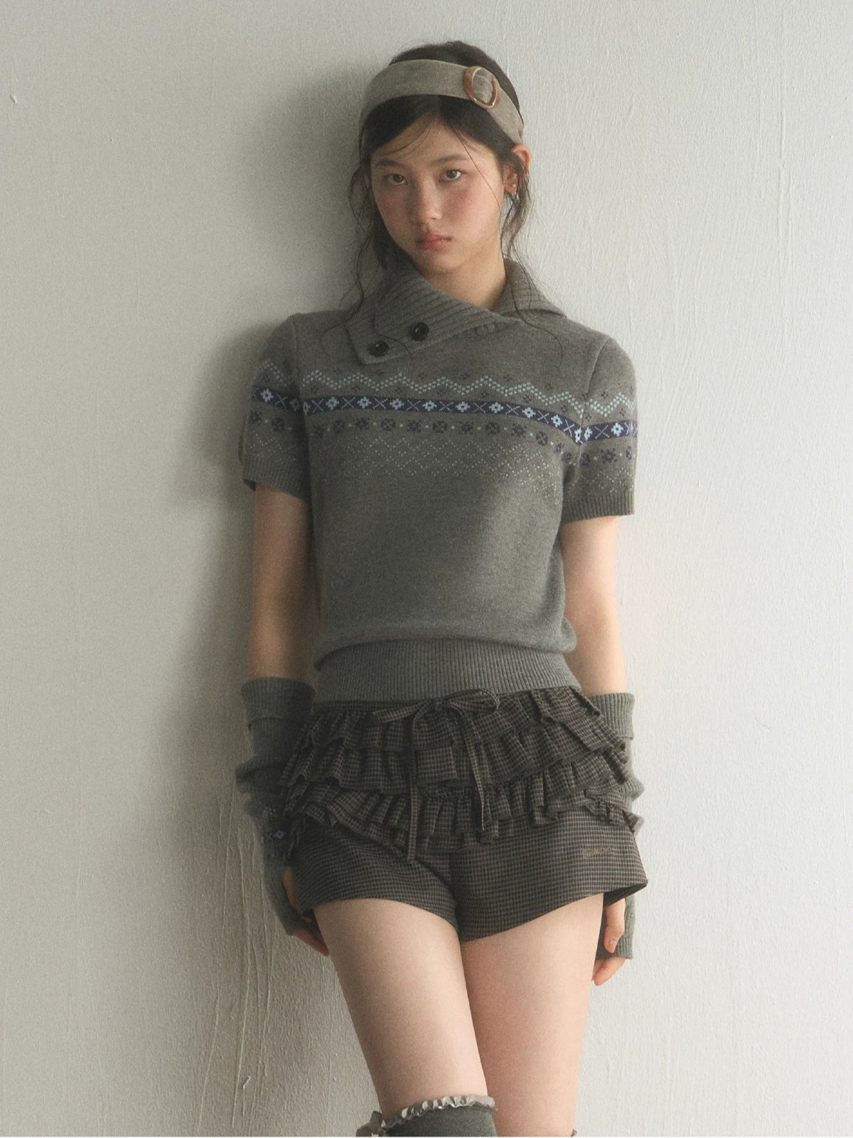 Fair Isle Knit Top