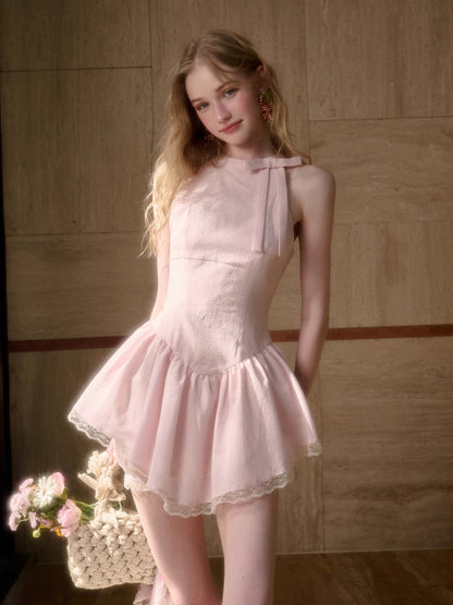 Summer Cool Soft Mist Pink Dress