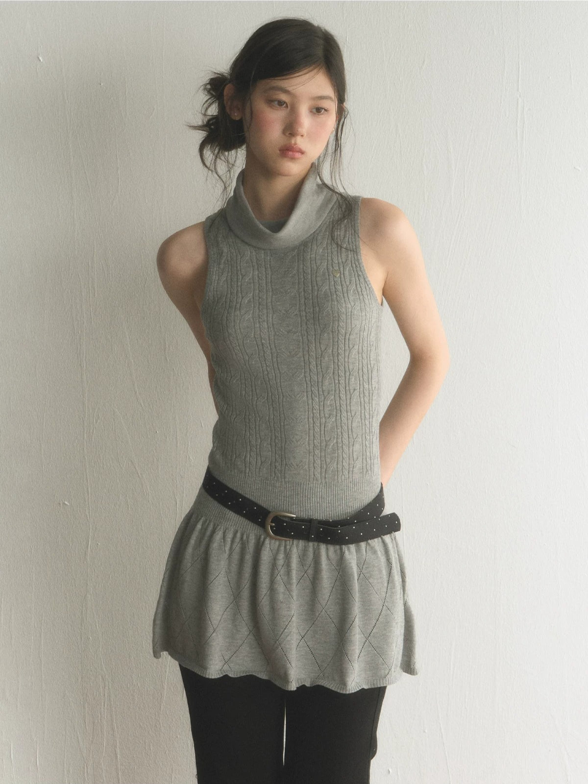 Cable Knit Mini Dress