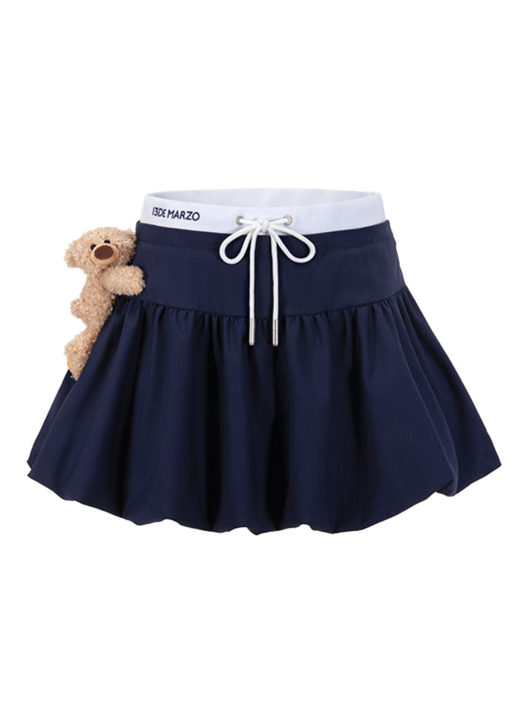 Navy Collar Short-Sleeve Shirt