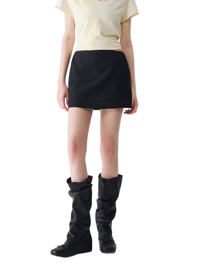 Linen A Line Skirt