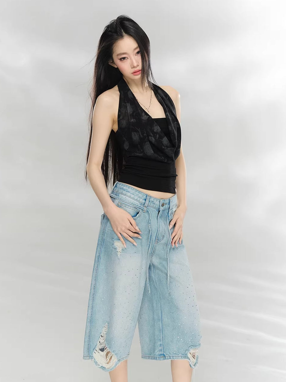 Draped Halter Camisole