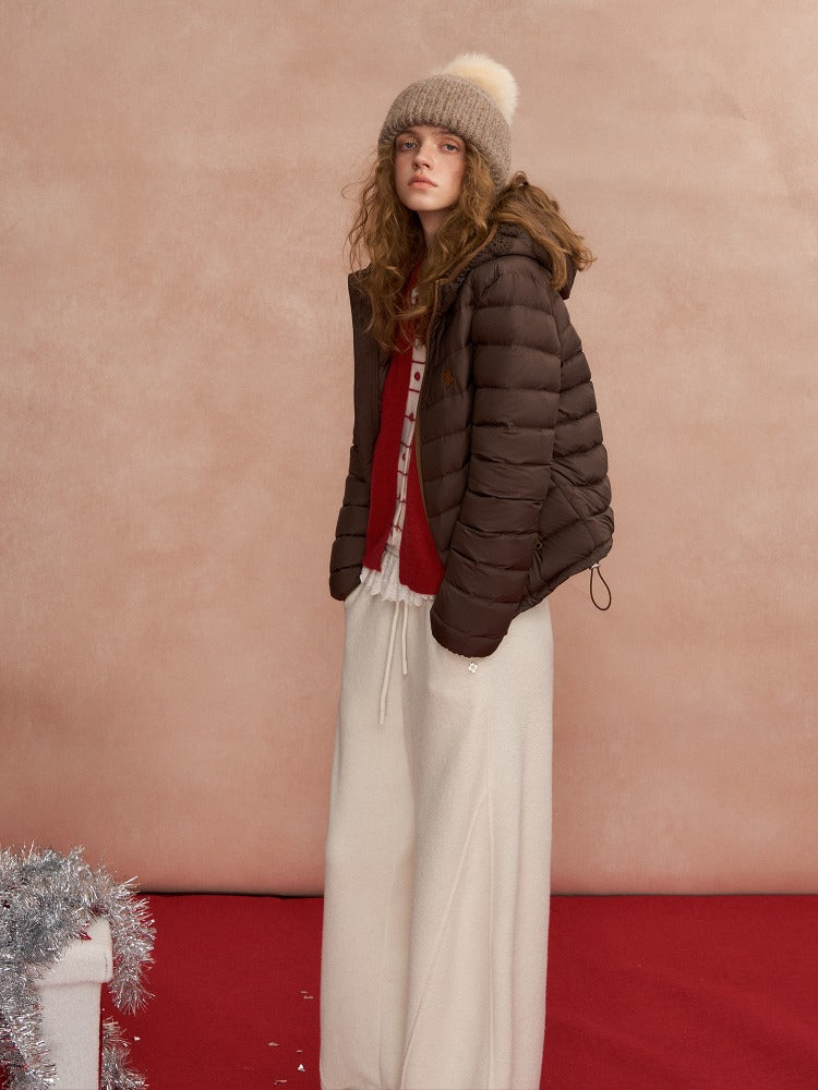 Lace Hood Down Puffer