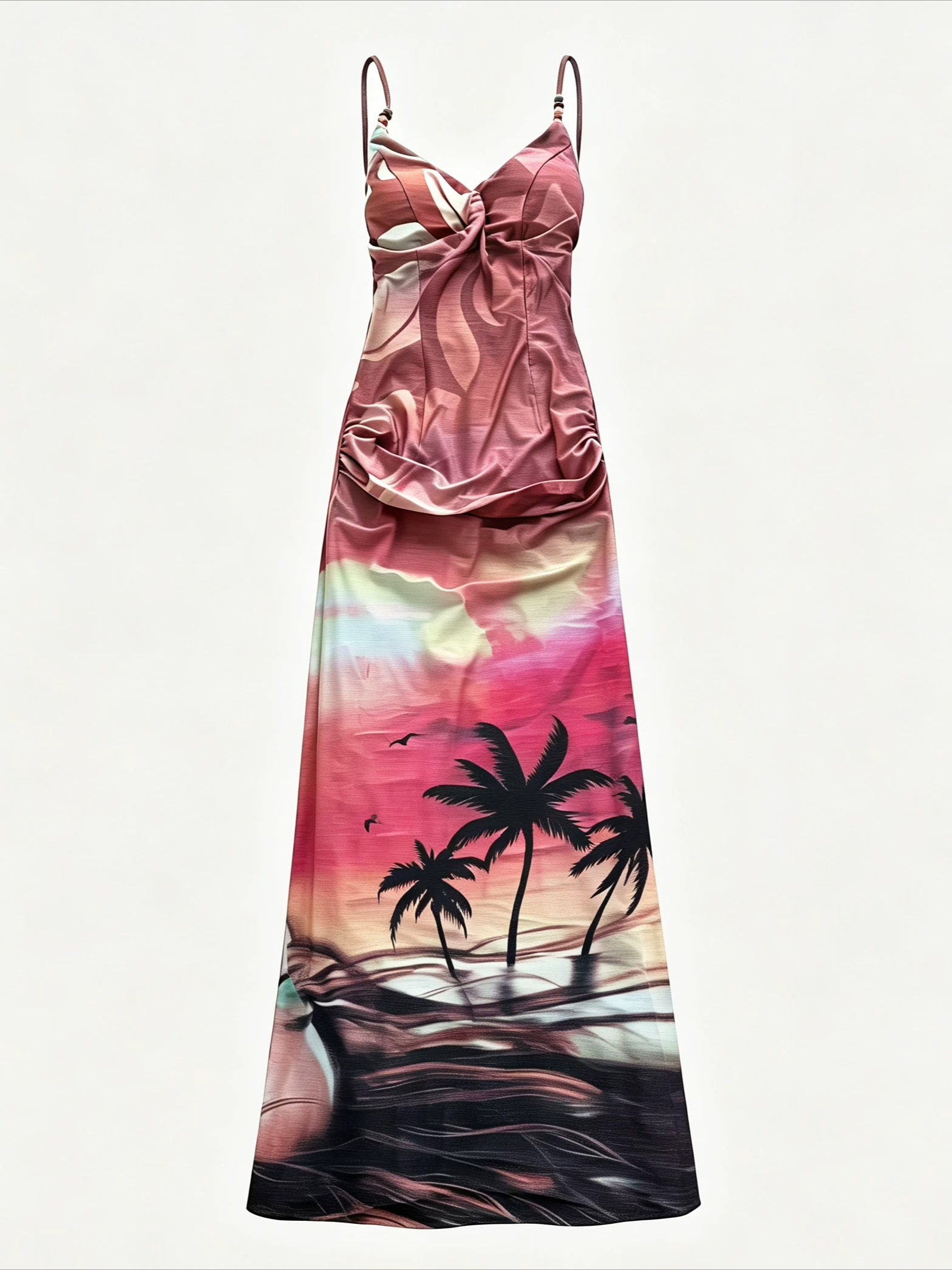 Gradient Beaded Slip Dress