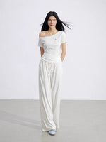 Off-Shoulder Drape Set