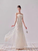 Sequin Mesh Fishtail Dress
