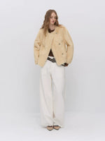 Double-Breasted Faux Fur Jack